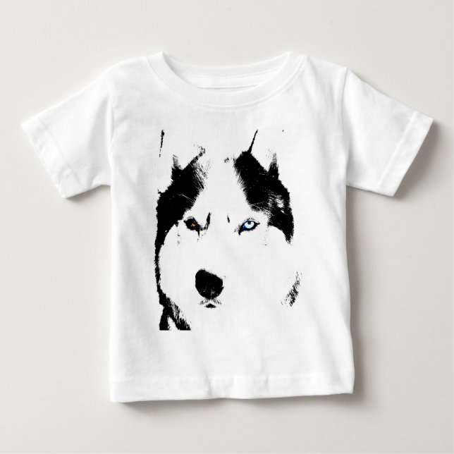 Husky Baby Tootoo One Stück Malamute Husky Dress Baby T-shirt (Vorderseite)