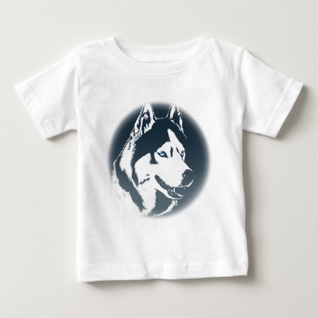 Husky Baby Tootoo Onepiece Siberian Husky Dress Baby T-shirt (Vorderseite)
