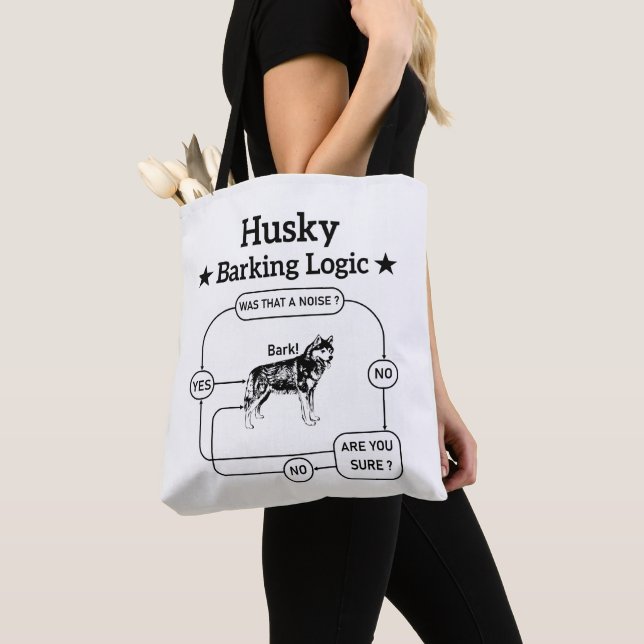 Husky Barking Logic Funny Siberian Dog Sarcastic (Von Nahem)