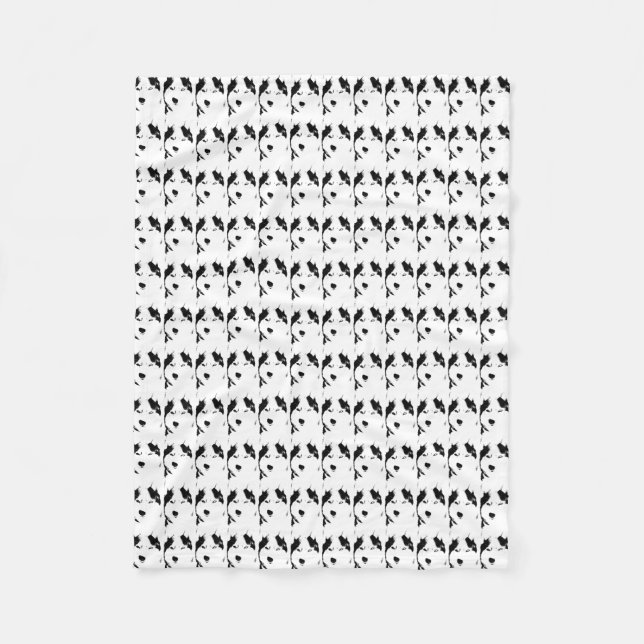 Husky Blanket Cool Sibirien Husky Fleece Blanket (Vorderseite)