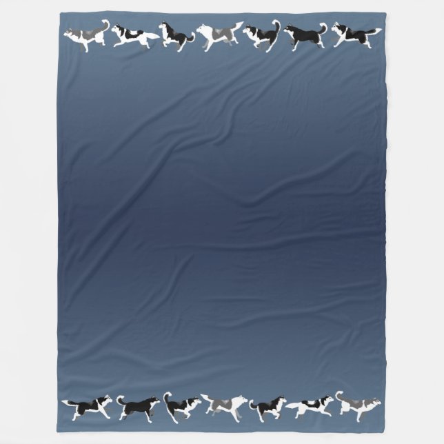 Husky Blanket Siberian Husky Dog Fleece Blankets (Vorderseite)
