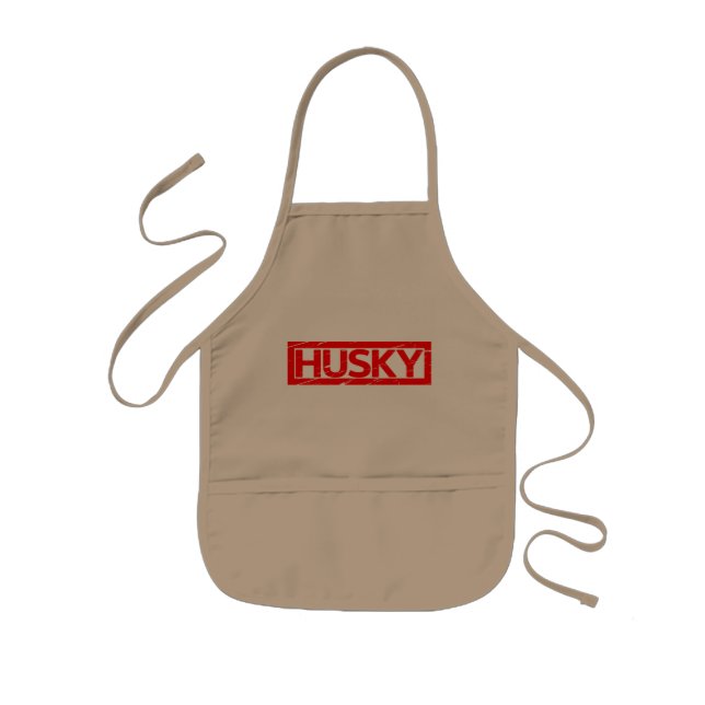 Husky-Briefmarke Kinderschürze (Vorne)