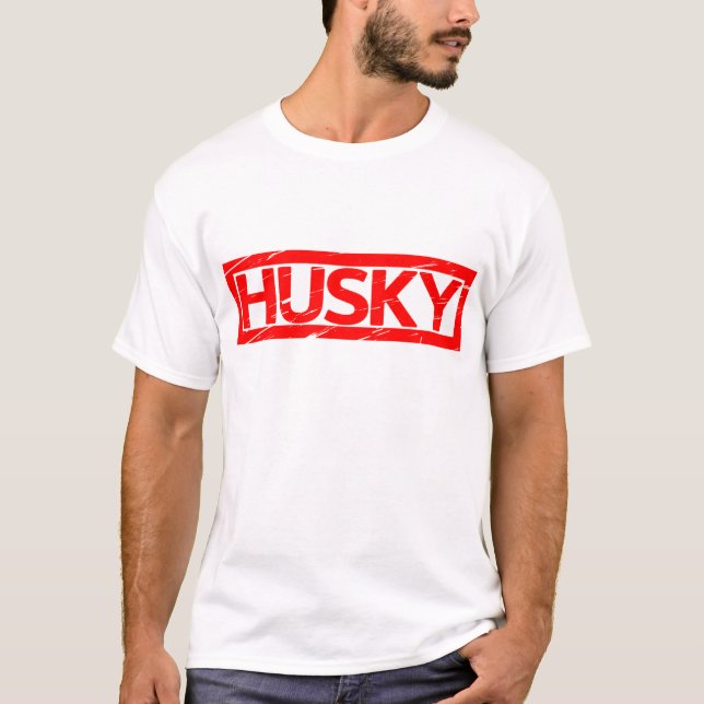 Husky-Briefmarke T-Shirt (Vorderseite)