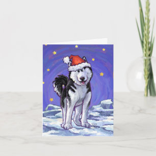 Husky Christmas Feiertagskarte