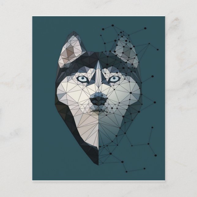 Husky Constellation Leinwand (Vorderseite)