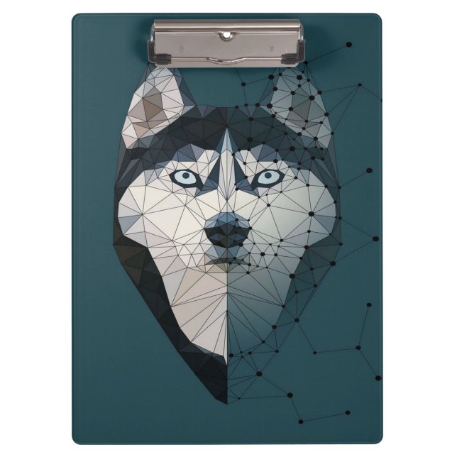 Husky Constellation Leinwand Klemmbrett (Vorderseite)