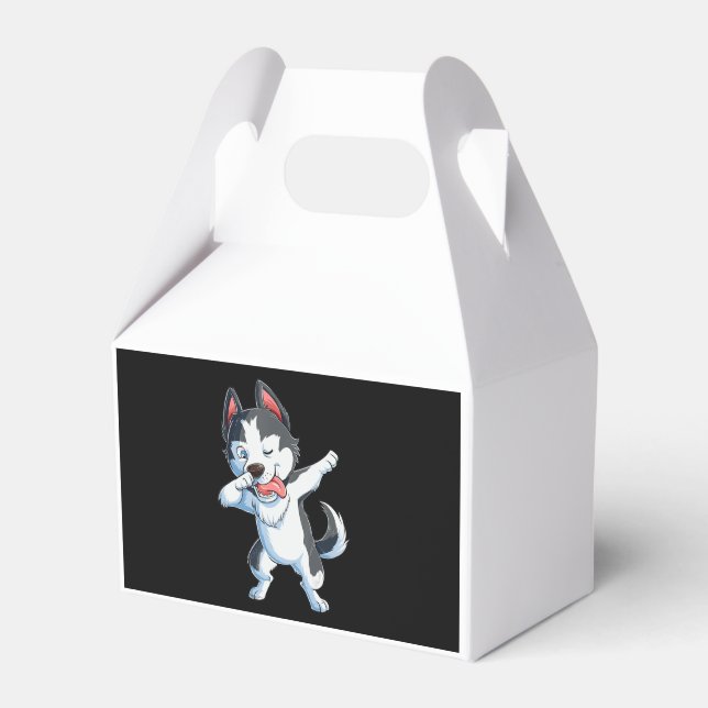 Husky | Dabbing Siberian Husky Lover Boys Kids Dab Geschenkschachtel (Vorderseite)