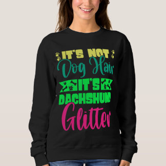 Husky Dackel Glitzer Breed Weiner Dog Sweatshirt