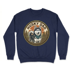 Husky-Daddy-Crewneck Geschenk für den Vater eine Sweatshirt