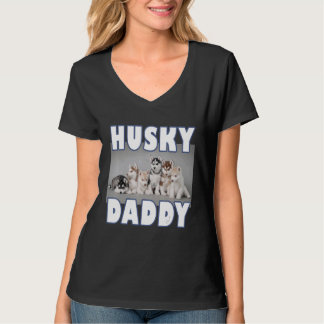Husky Daddy Siberian Husky Welpen für Husky Hund T-Shirt
