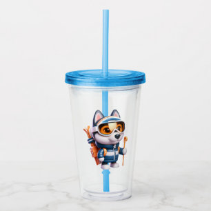 Husky der Abenteurer Acryltrinkbecher