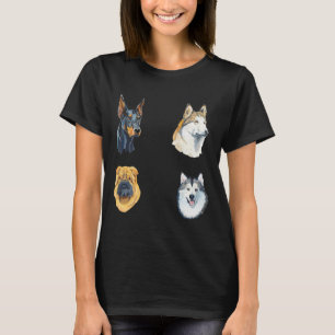 Husky Doberman Charpei Malamute Pack 263 T-Shirt