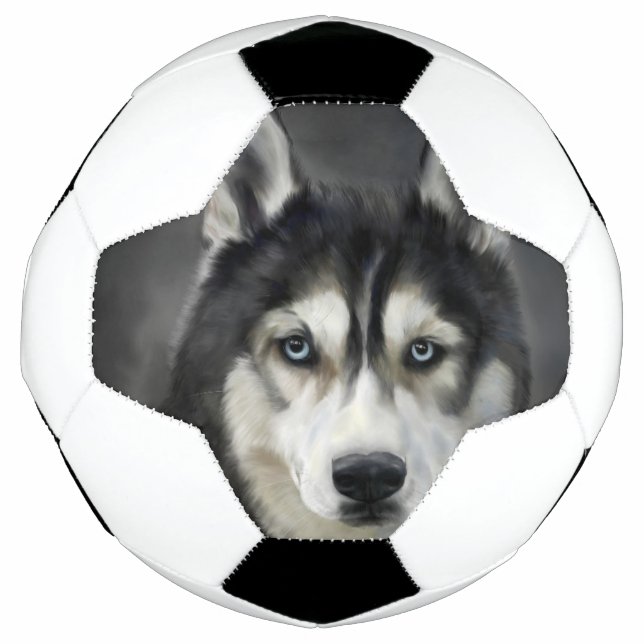 Husky Dog Big Dog Animal Pet Fußball (Vorderseite)