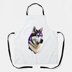 Husky Dog Design Schürze
