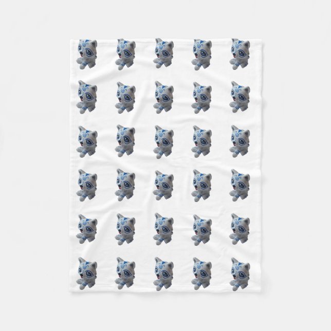 Husky Dog Fleece Blanket (Vorderseite)