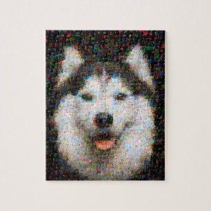 Husky Dog Foto Mosaic Puzzle