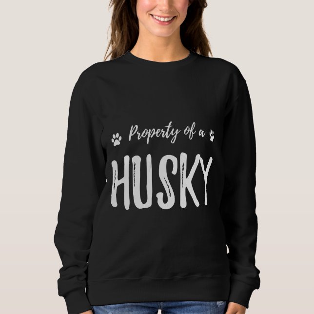 Husky Dog Gif Sweatshirt (Vorderseite)