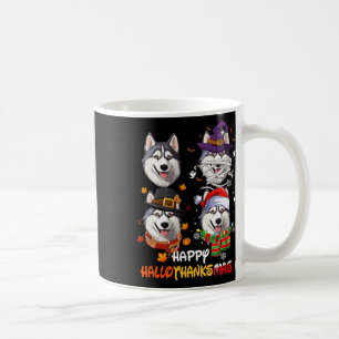 Husky Dog Hallothanksmas Halloween Erntedank Xm Kaffeetasse