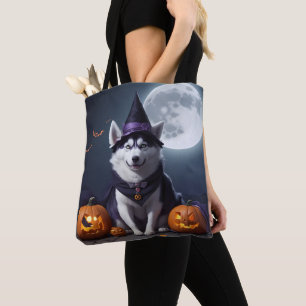 Husky Dog Halloween Adventure Moonlit Magic Spooky