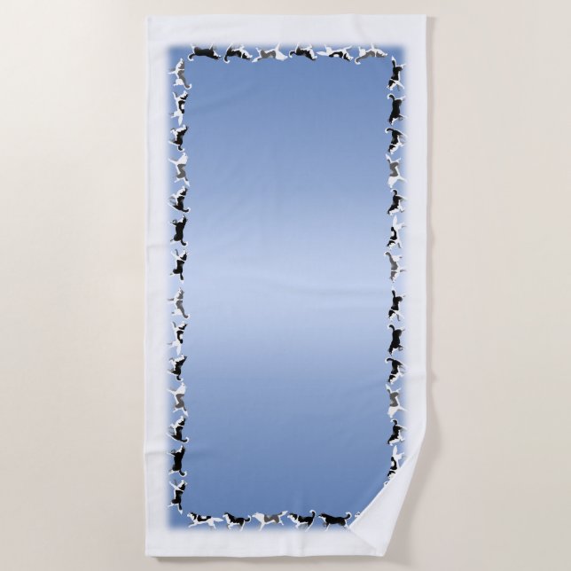 Husky Dog Handtuch Husky Malamute Beach Handtuch (Vorderseite)