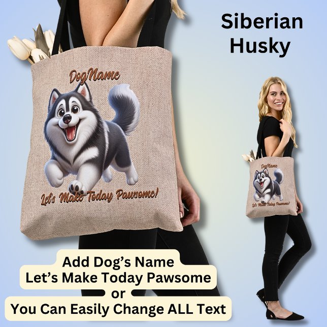Husky - Dog hinzufügen, Text ändern (Von Creator hochgeladen)
