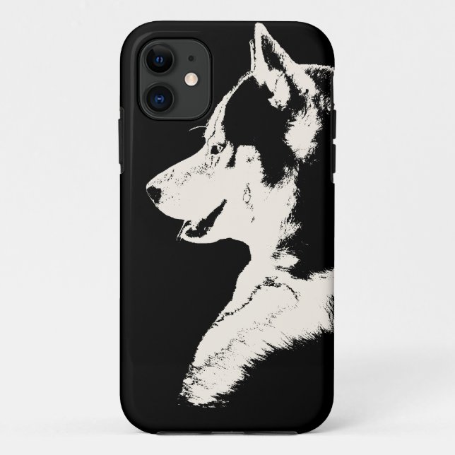Husky Dog iPhone Fälle Husky Malamute Pup Hüllen (Rückseite)