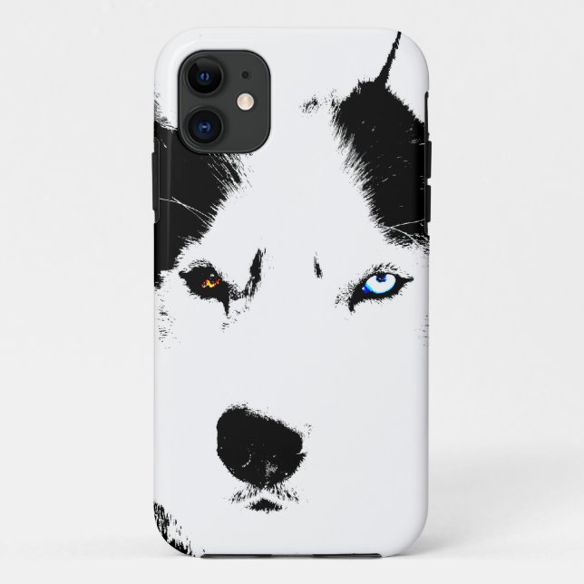 Husky Dog iPhone Fälle Husky Malamute Pup Hüllen (Rückseite)