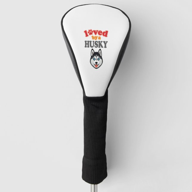 Husky Dog Lover Golf Headcover (Vorderseite)