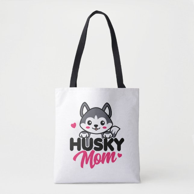 Husky Dog Mama Niedlich Kawaii Design (Vorderseite)