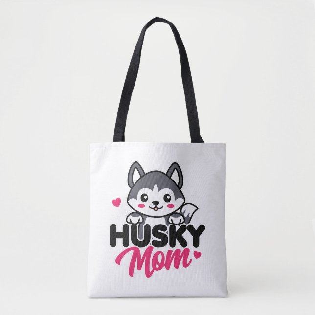 Husky Dog Mama Niedlich Kawaii Design (Vorderseite)