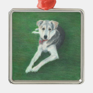 Husky Dog Metal Ornament