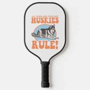 Husky Dog Owner Huskieses Pickleball Schläger