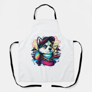 Husky Dog Pirate Schürze