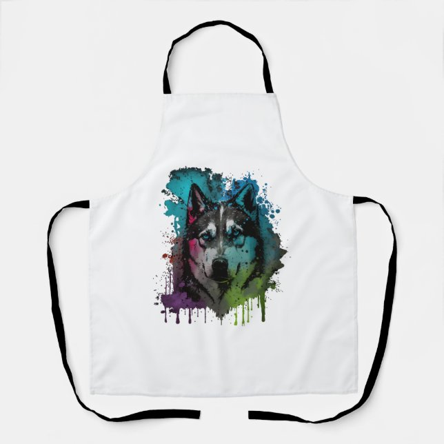 Husky Dog Schürze (Vorderseite)
