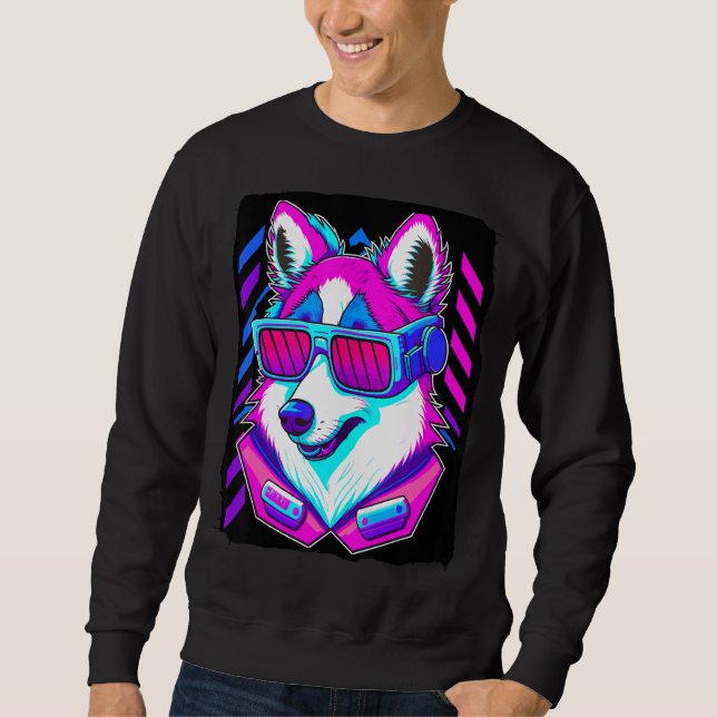 Husky Dog Sweatshirt (Vorderseite)