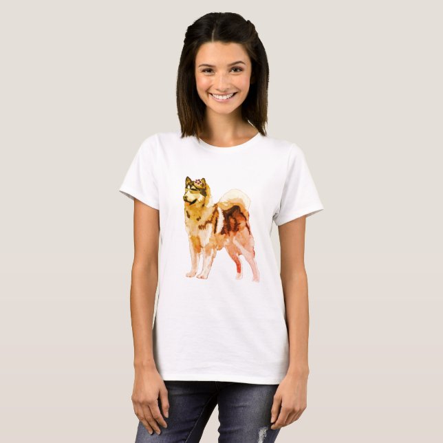 Husky Dog T - Shirt (Vorne ganz)