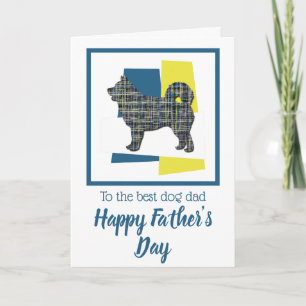 Husky Dog TriColor Father's Day Card Karte