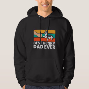Husky Dog Vater Bester Husky Vater je Siberischer  Hoodie