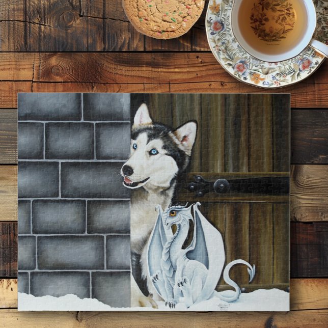 Husky Dog White Dragon Adventure Puzzle (Von Creator hochgeladen)