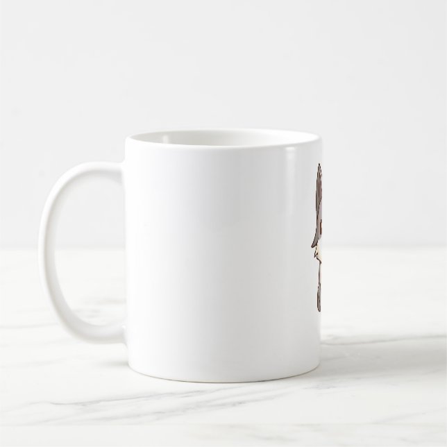 Husky Dog Wolfhound Kaffeetasse (Links)
