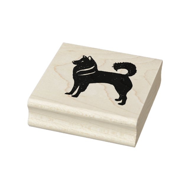 Husky Dog Wood Art Briefmarke Gummistempel (Stempel)