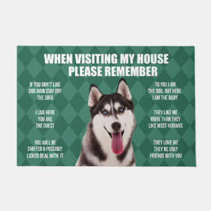 Husky Doormat, Husky Welcome Mat, Husky Lover Fußmatte