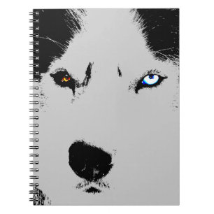 Husky Eye Notebook Siberian Husky Geschenke & Büch Notizblock