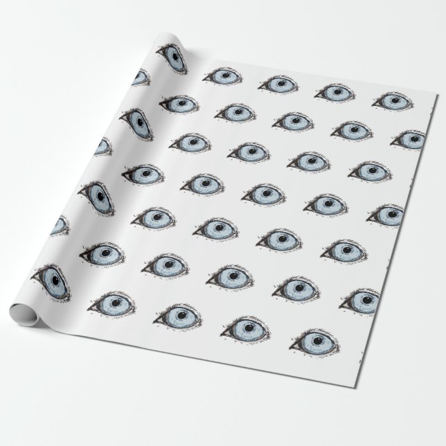 Husky Eye Pattern Geschenkpapier (Ungerollt)
