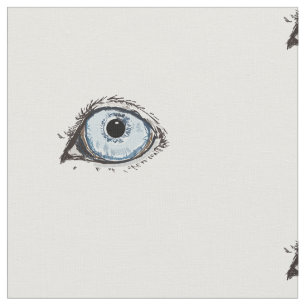 Husky Eye Pattern Stoff