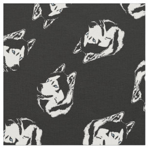 Husky Fabric Husky Malamute Fabrics Hund Textilien Stoff