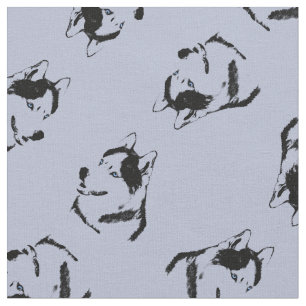 Husky Fabric Husky Malamute Fabrics Hund Textilien Stoff