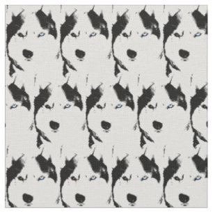 Husky Fabric Siberian Husky Fabrics Hund Muster Stoff