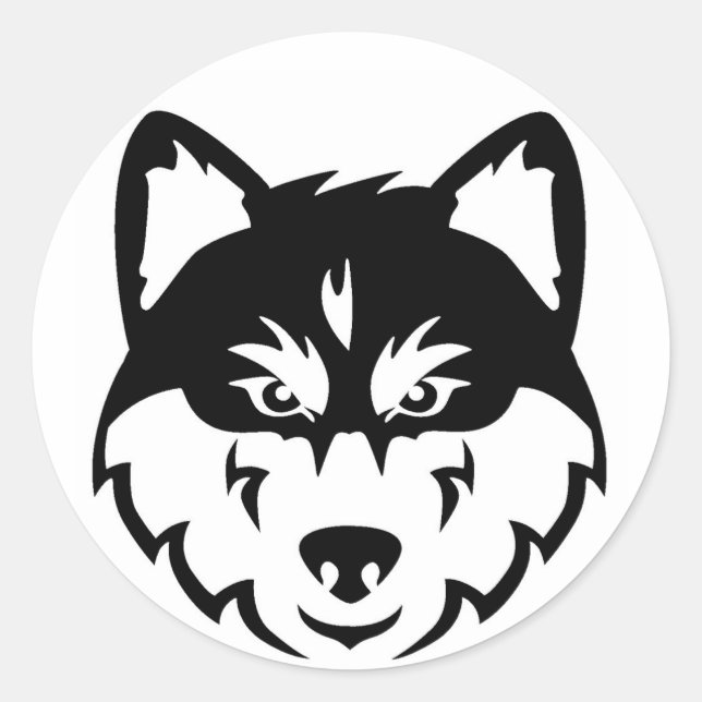 Husky Face Stickers (Vorderseite)