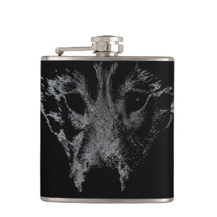 Husky Flask Custom Husky Wolf Pup Drink Flasche Flachmann